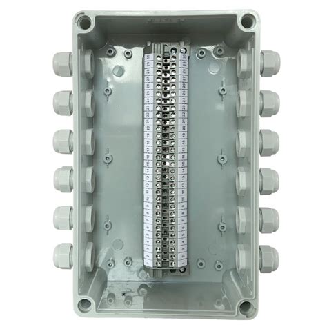 junction box with lugs above main panel|electrical junction box with terminals.